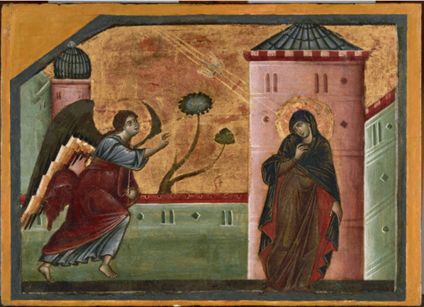 The Annunciation, ca. 1276 (Guido da Siena) (fl. 1262-1279) Princeton University Art Museum, NJ, y144